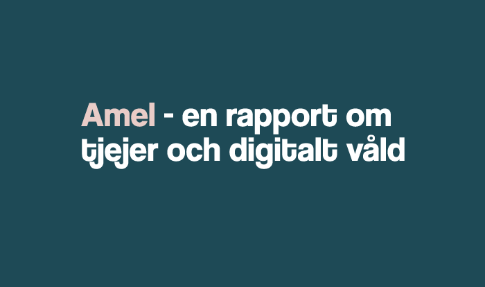 Vi släpper en rapport om tjejer och digitalt våld